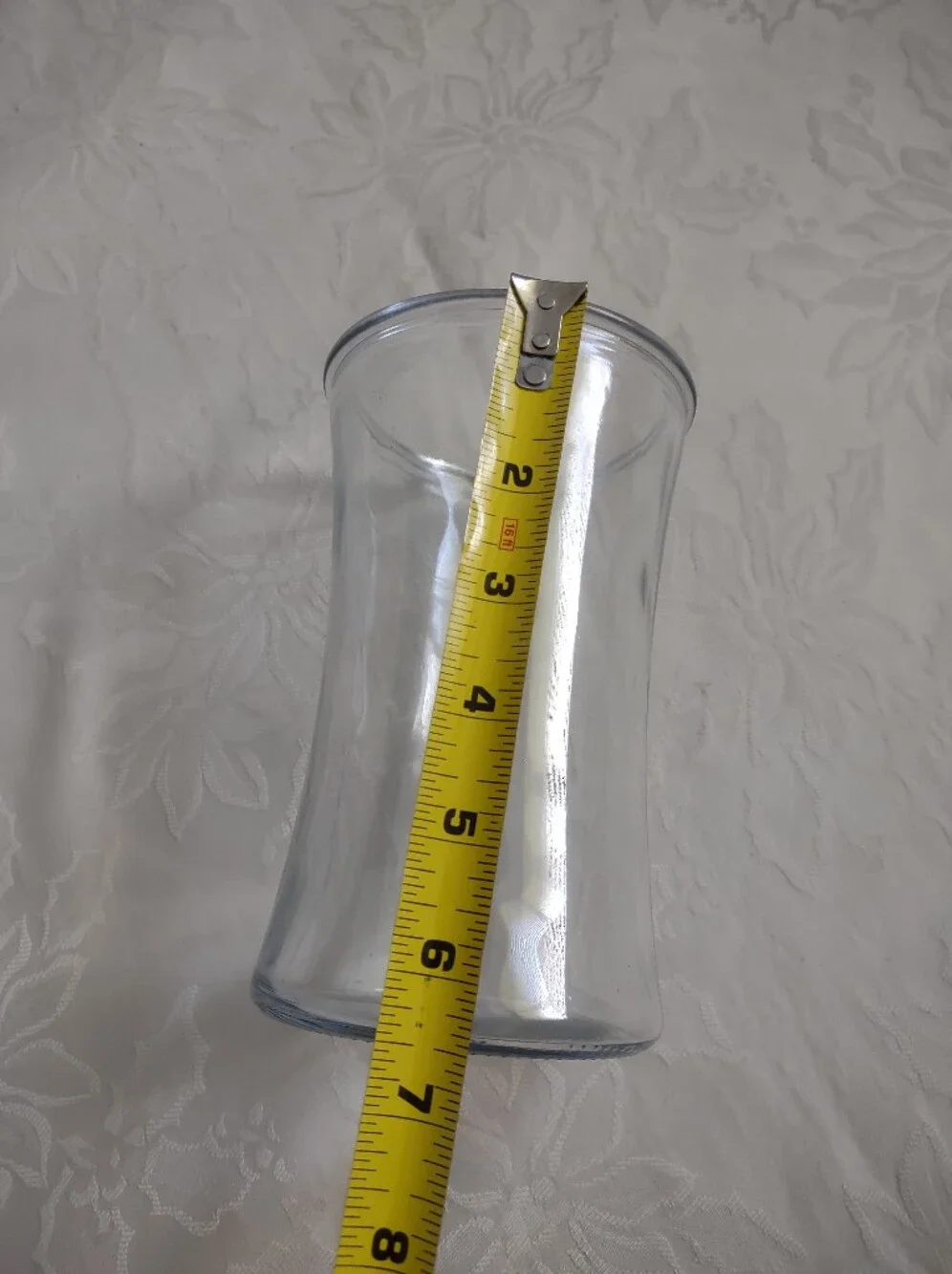 Clear Glass Tall Vase USA